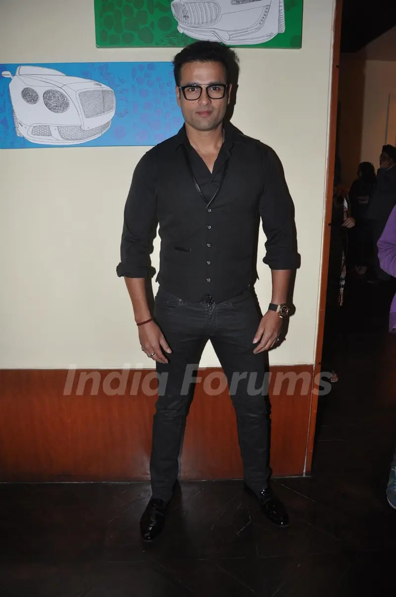 Rohit Roy during Prateek Sharma's art show