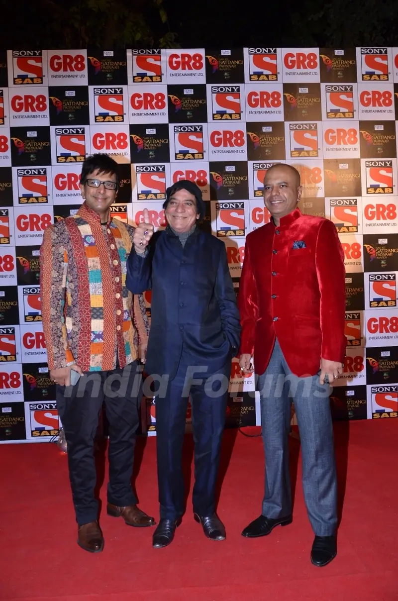 Javed Jaffrey, Naved Jaffery and Jagdeep at SAB Ke Satrangi Parivaar Awards