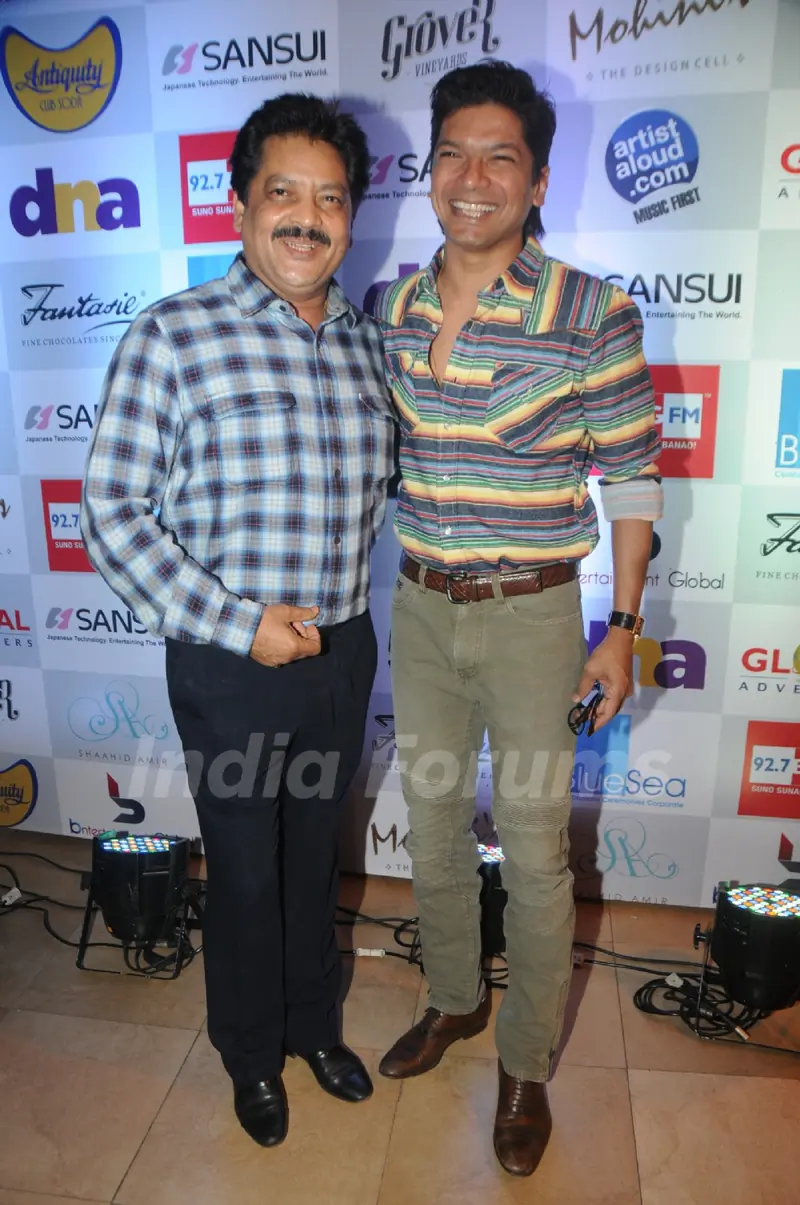 Udit Narayan and Shaan at the Music Mania Event