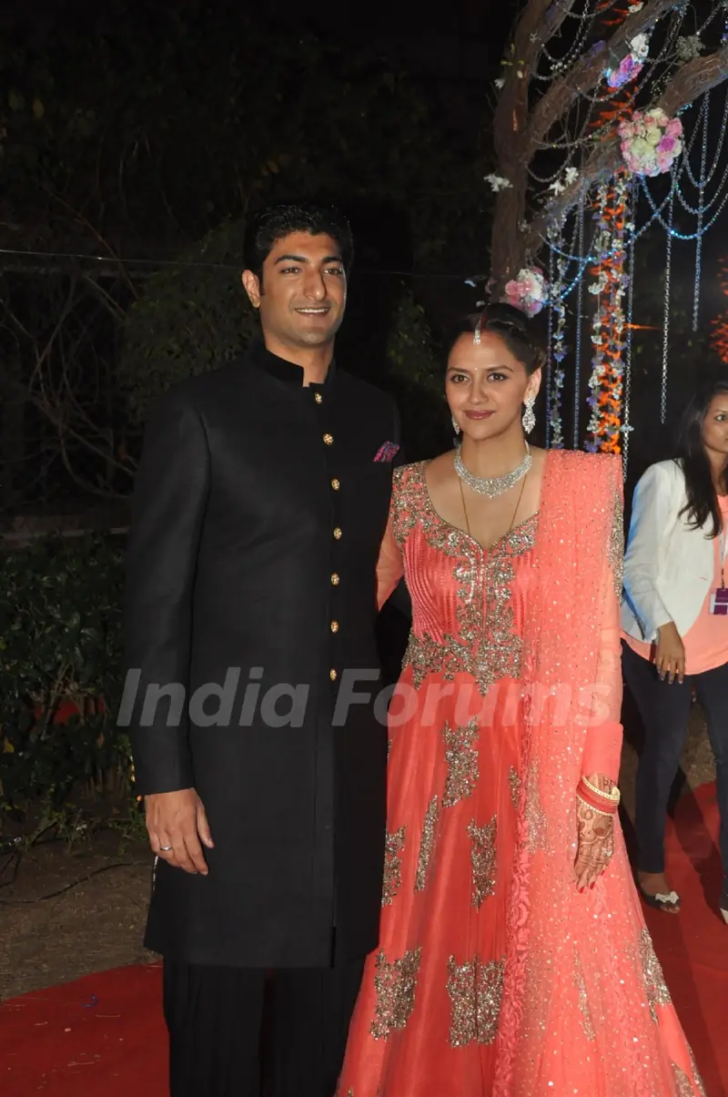 Ahana Deol & Vaibhav Vora at their reception party