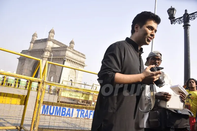 Karan Johar shoots for TV show Mission Sapne