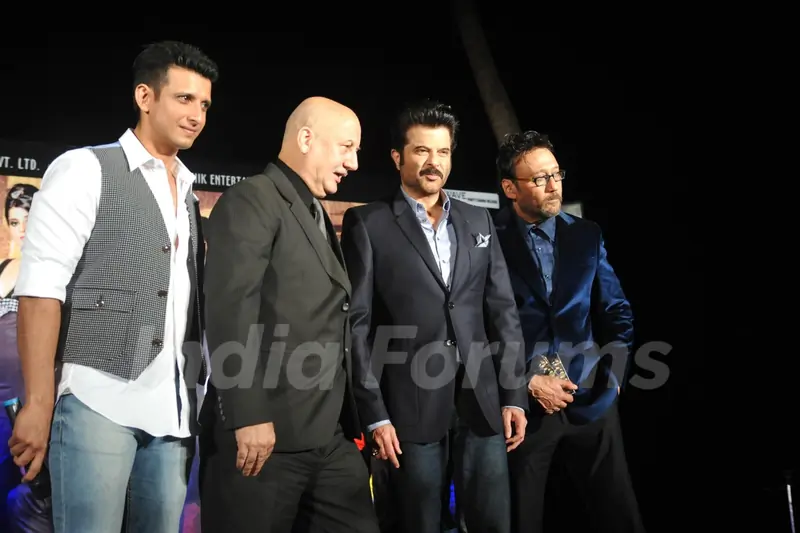 The cast of the movie at the Music Launch of Gang of Ghosts