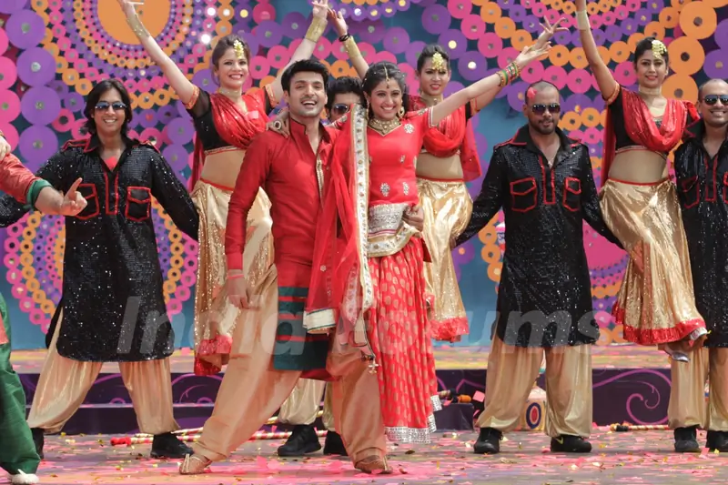 Gaurav Chaudhary and Shefali Sharma perform at Colors Holi Party