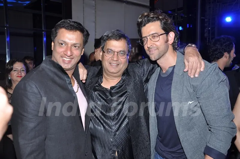 Madhur Bhandarkar, Subhash Ghai and Hrithik Roshan at the Music Launch of 'Kaanchi'