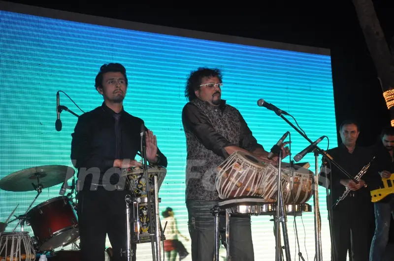 Sonu Nigam performs at the Music Launch of 'Jal'