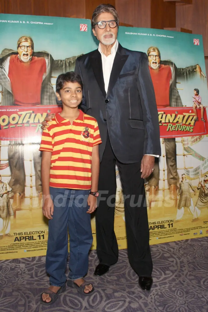 Amitabh Bachchan was at 'Bhoothnath Returns' - press conference in Delhi