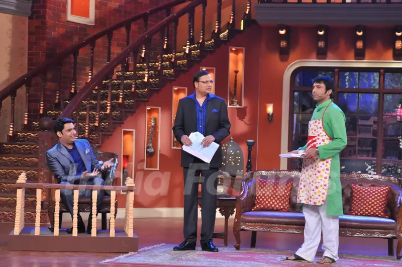 Rajat Sharma in an act on Comedy Nights With Kapil