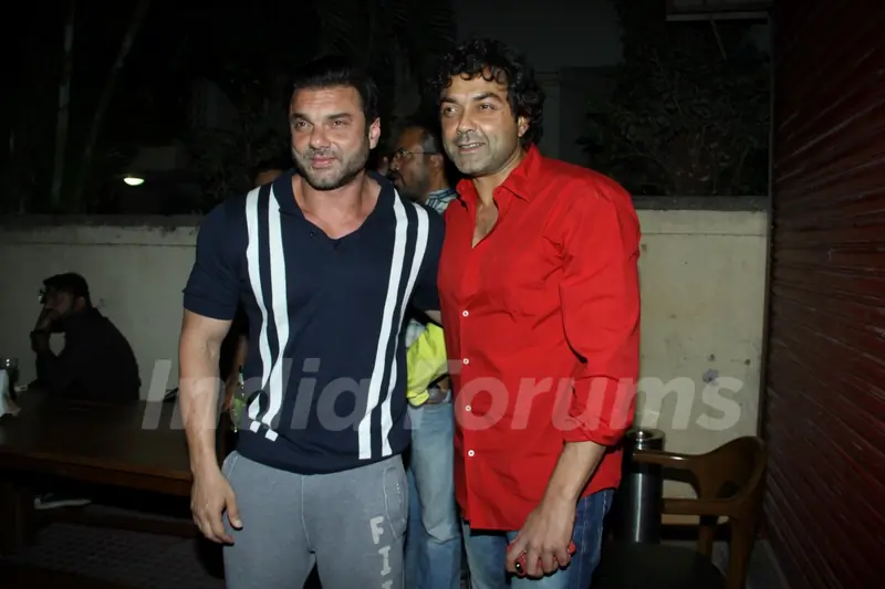 Bobby Deol and Sohail Khan at the Launch of Ek Haseena Thi