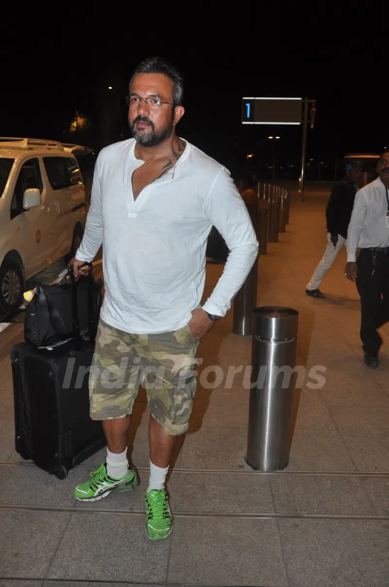 Celebrities at Mumbai airport leaving to attend IIFA