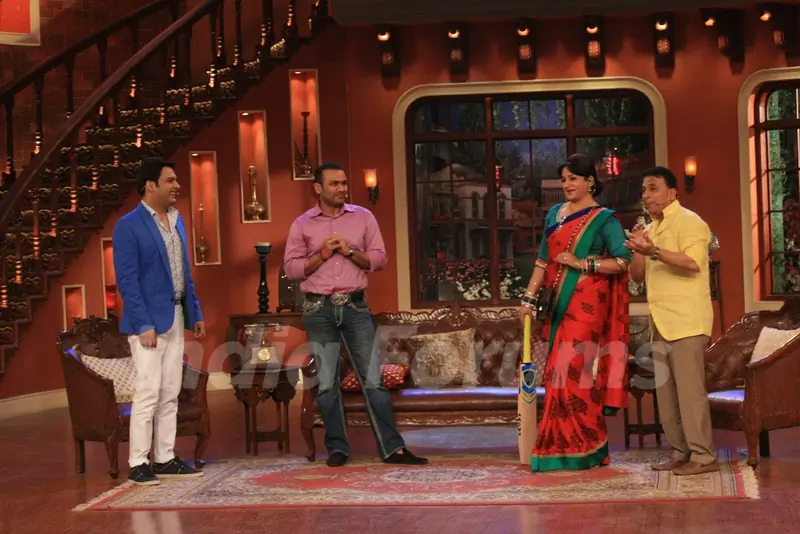 Virender Sehwag and Sunil Gavaskar on Comedy Nights With Kapil