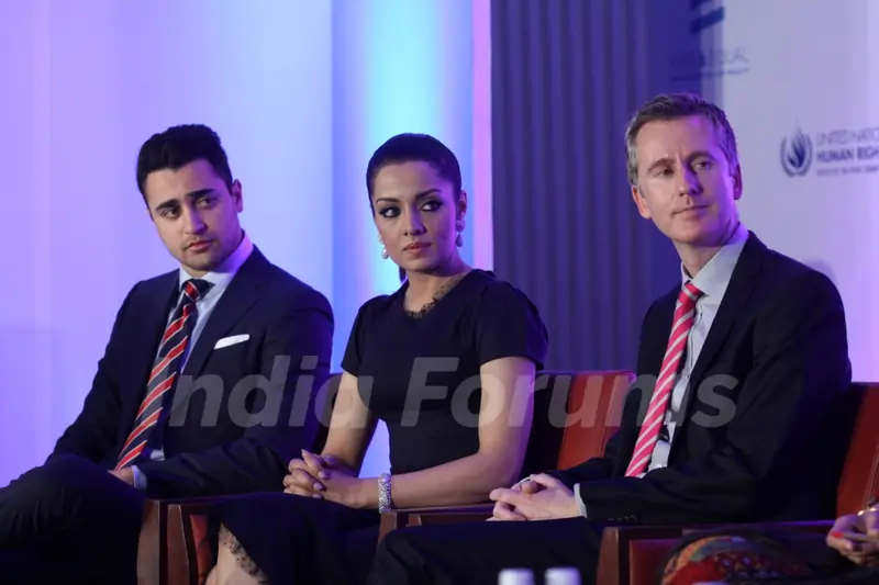 Imran Khan and Celina Jaitly at the launch of a music album and video, 'Welcome'