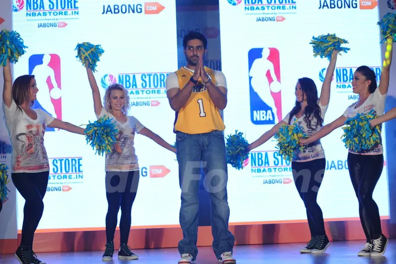 Abhishek Bachchan was at the Launch of NBA's first official online store in India