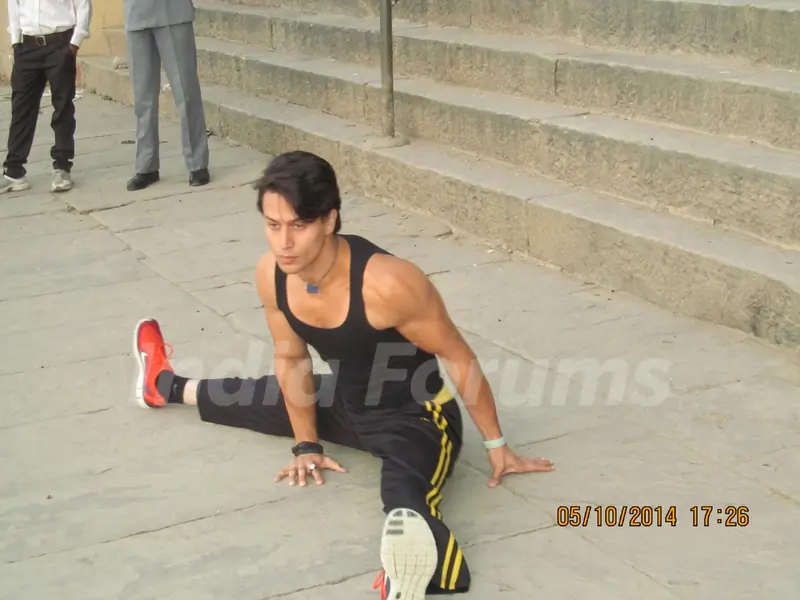 Tiger Shroff at Varanasi
