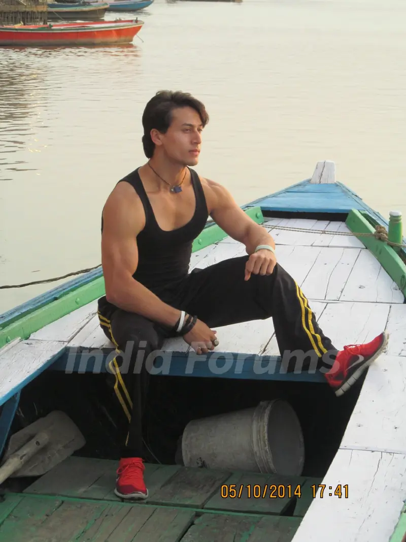 Tiger Shroff at Varanasi