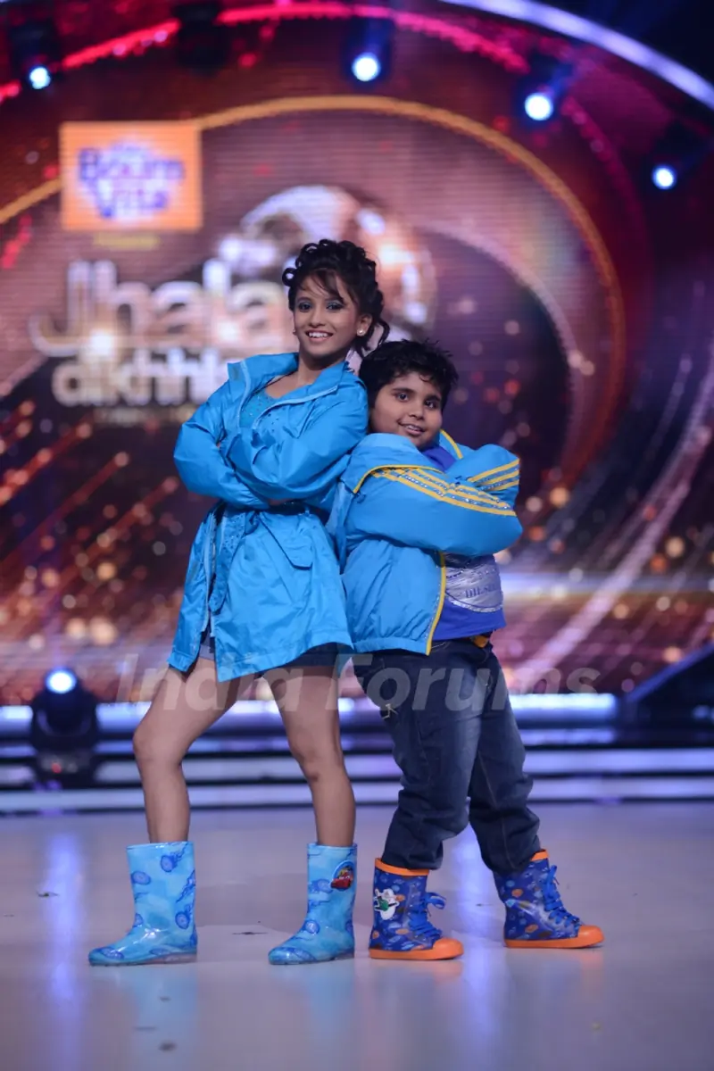Akshat Singh with his choreographer Vaishnavi at the Launch of Jhalak Dikhhla Jaa Season 7