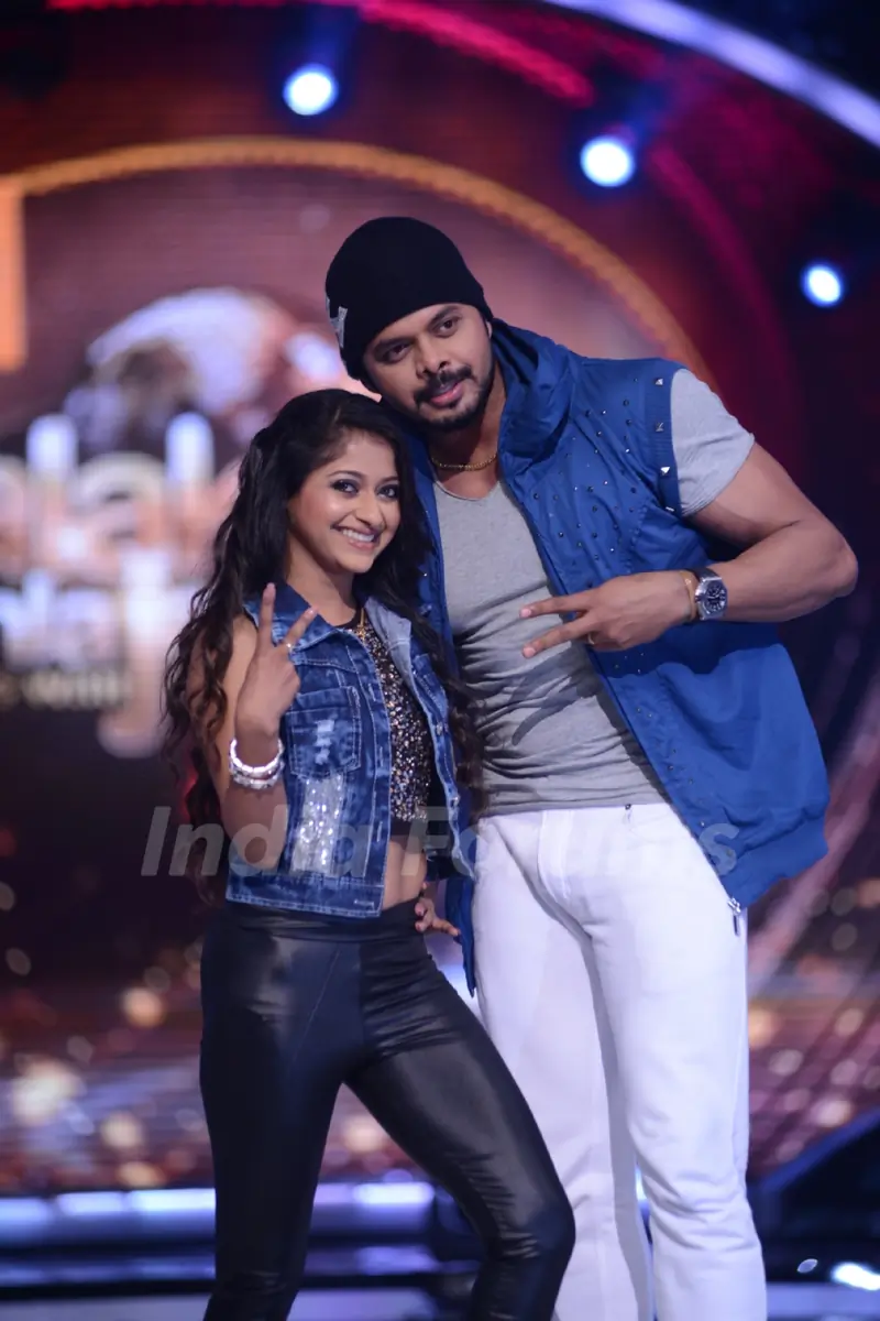Sreesanth with his choreographer Sneha at the Launch of Jhalak Dikhhla Jaa Season 7