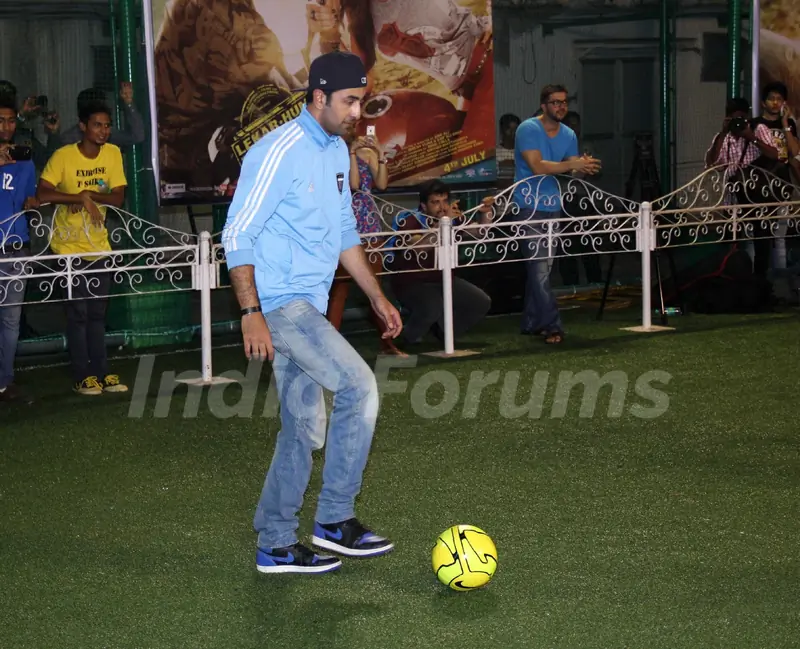 Ranbir at the football match