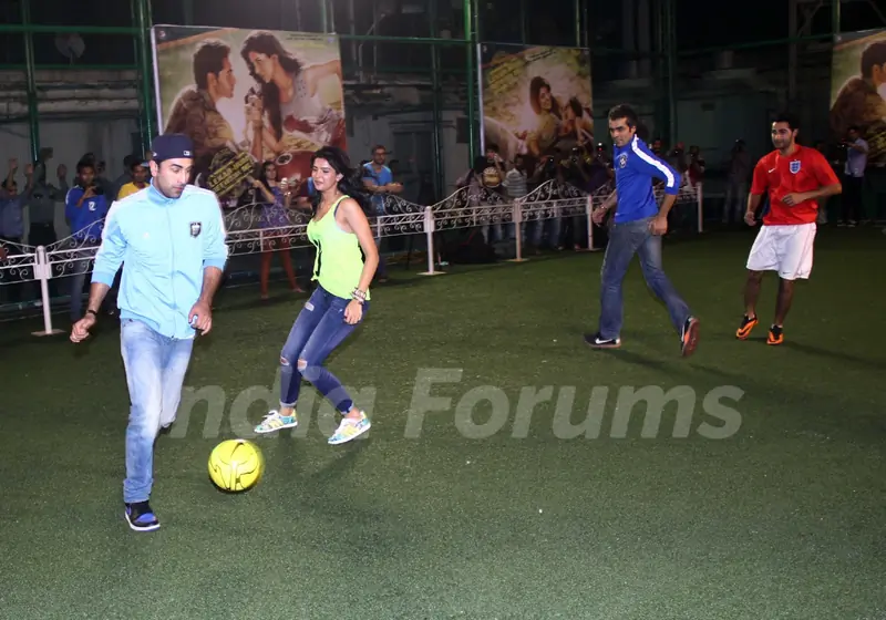 A friendly football match