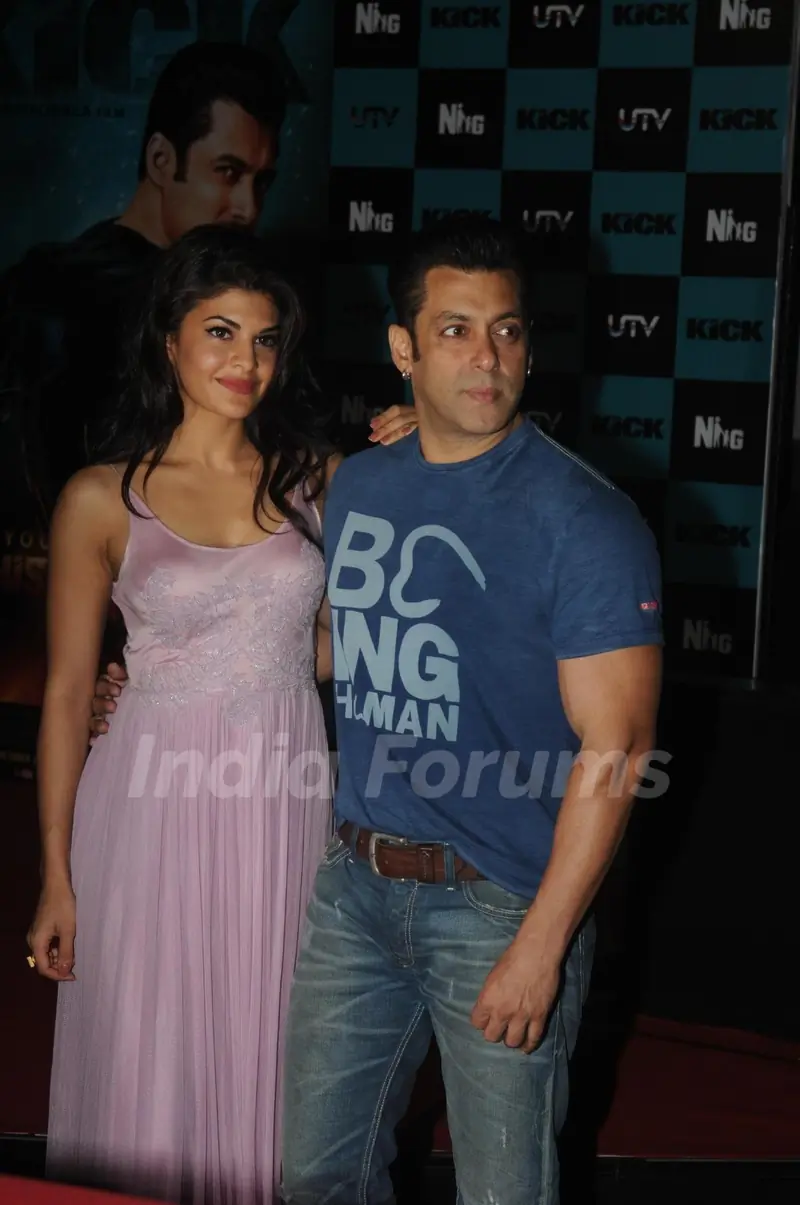 Salman and Jacqueline at the Song launch of 'Kick'
