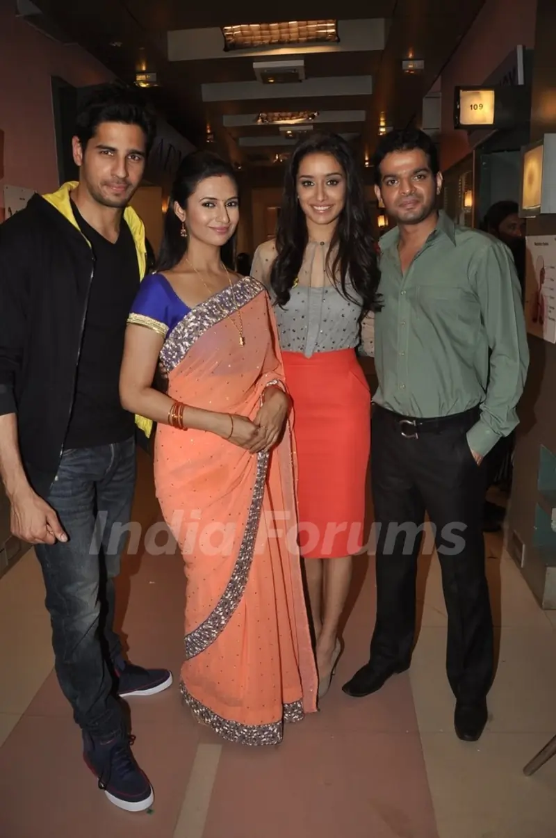 Shraddha and Sidharth on Ye Hai Mohabbatein sets