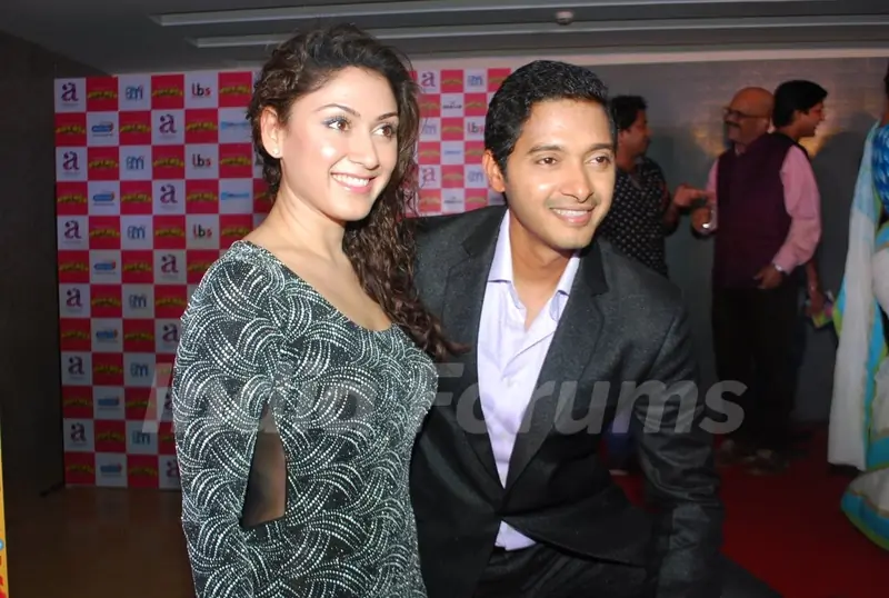 Shreyas Talpade with Manjari Fadnis at Poshter Boyz Launch at Levo