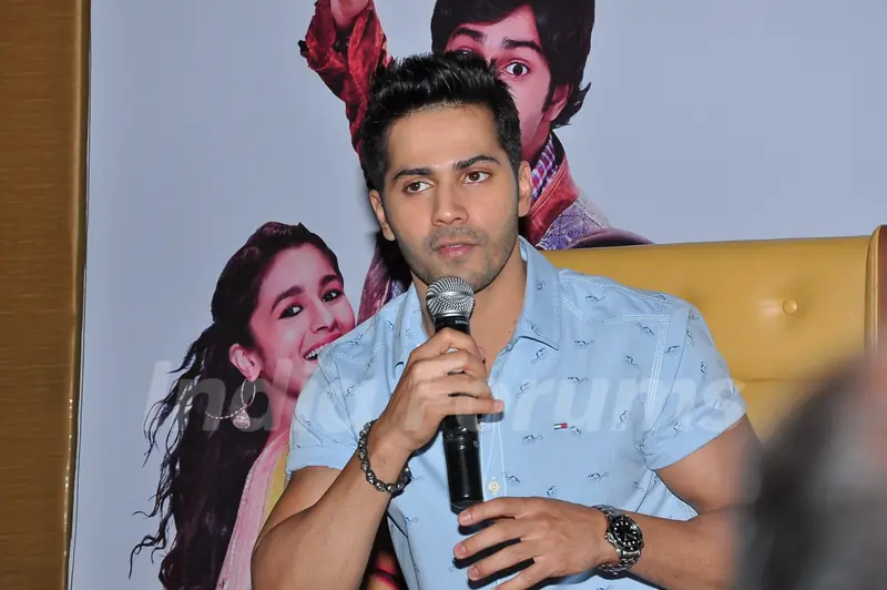 Varun Dhawan addressing the Press