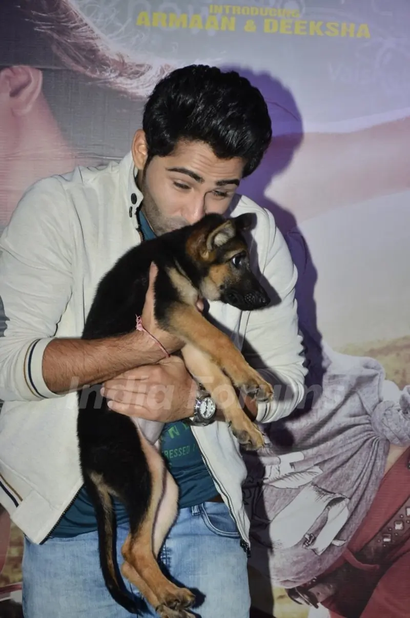 Armaan Jain was spotted kissing a puppy