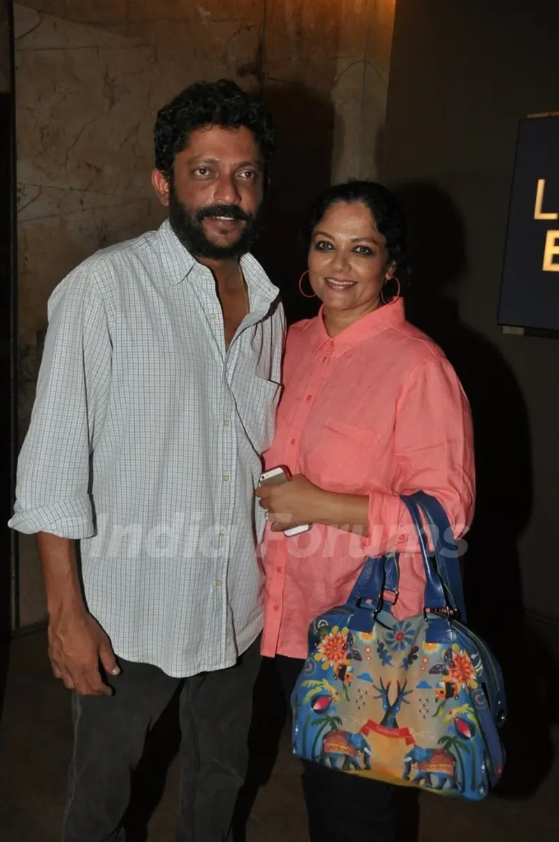 Tanvi Azmi and Nishikant at the Screening of Lay Bhari at Lightbox