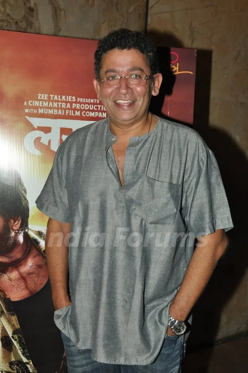 A guest at the special screening of Marathi movie Lai Bhaari, held at LightBox
