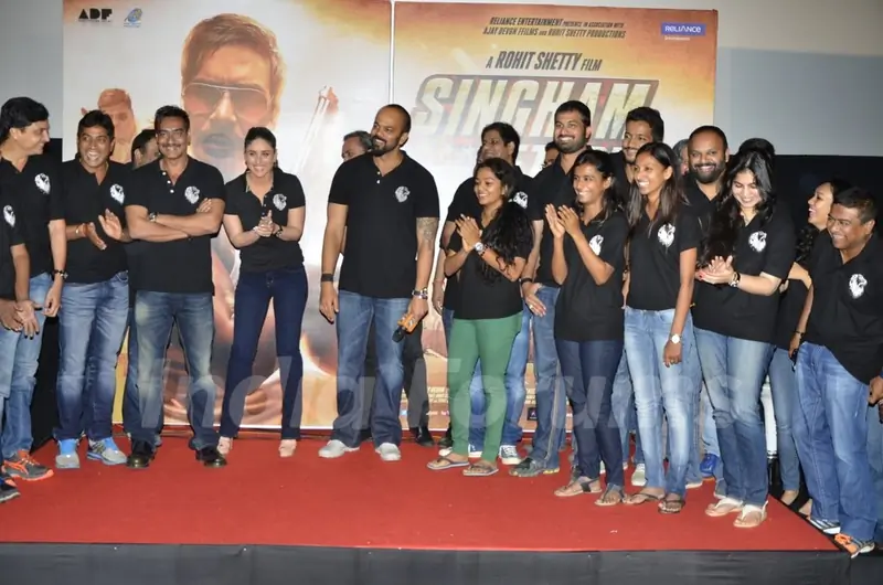 The cast and crew of Singham Returns at Trailor Launch