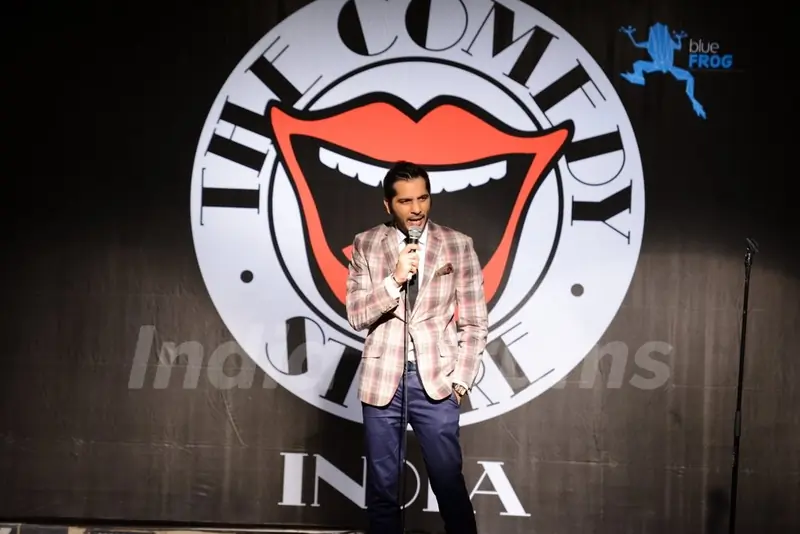 Nitin Mirani at his live act at Comedy Store