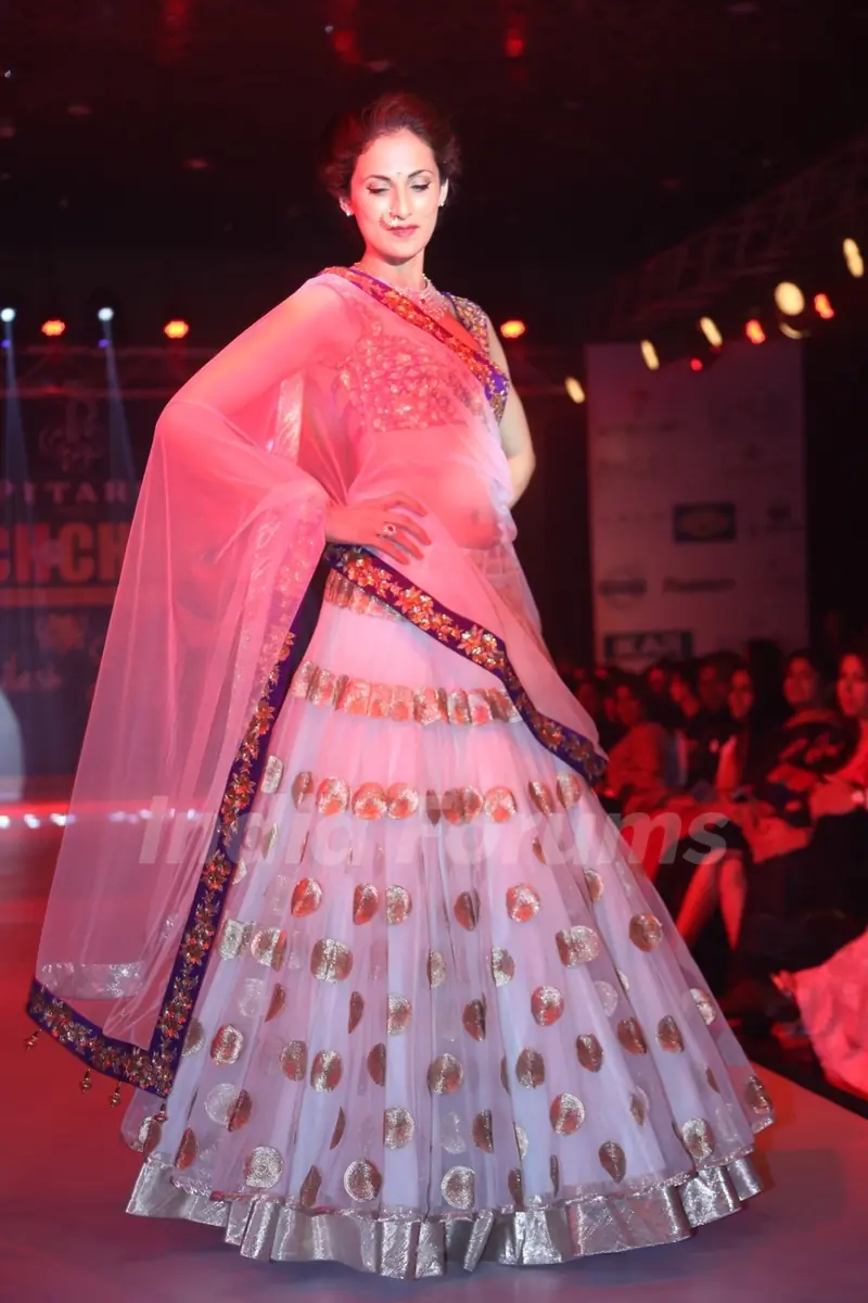 A model walk the ramp at the Teach for Change 2014 Fashion Show