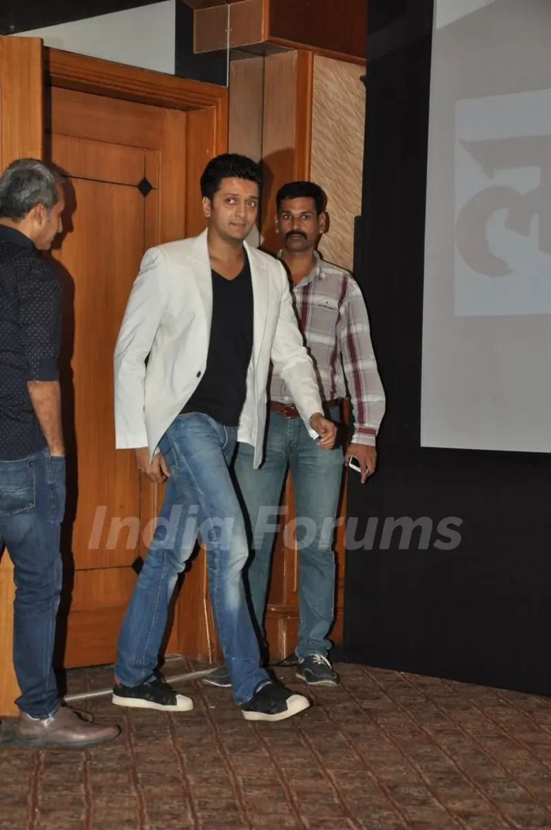 Riteish Deshmukhspotted at the Success Bash for Lai Bhari
