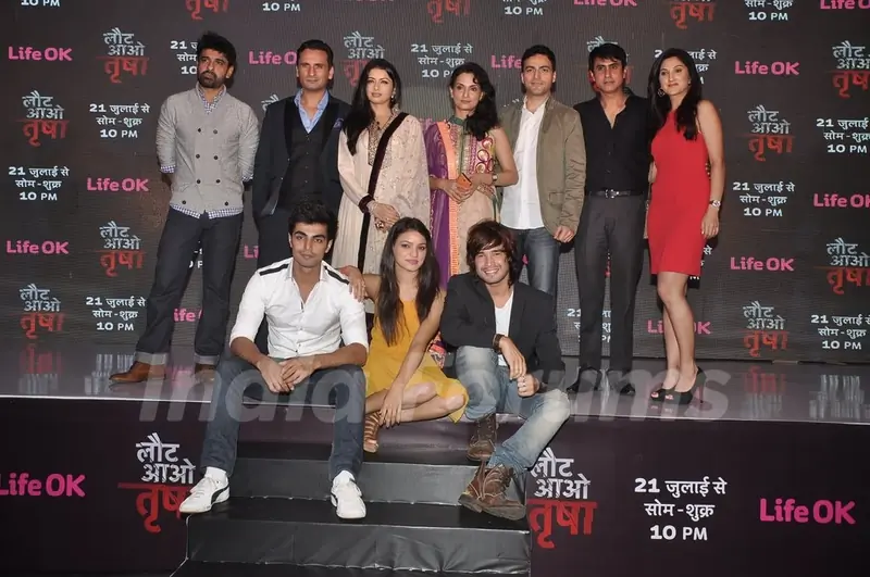 Cast of Laut Aao Trisha at the Press Conference