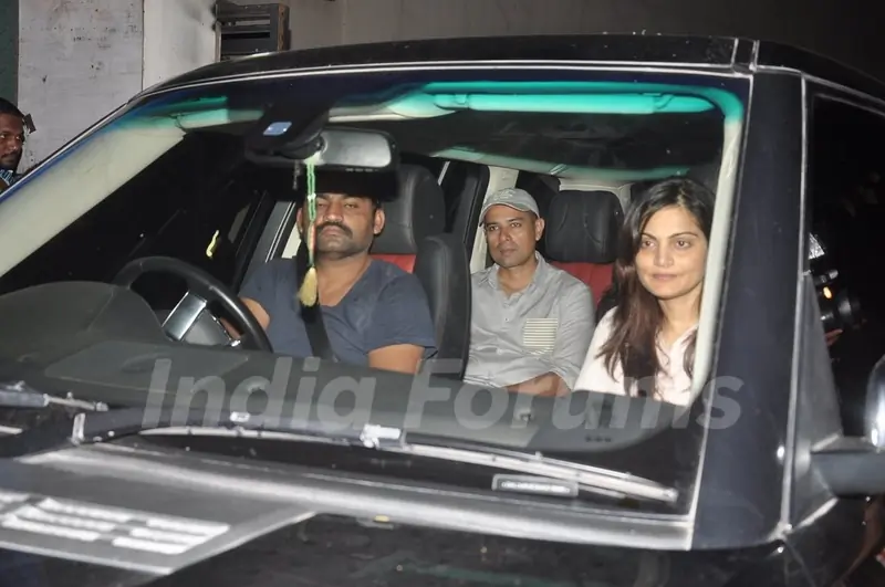 Alvira and Atul Agnihotri snapped at Yash Raj Studio