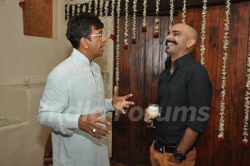 Javed Jaffrey with Raghu Ram were seen at the Rocking EID Bash