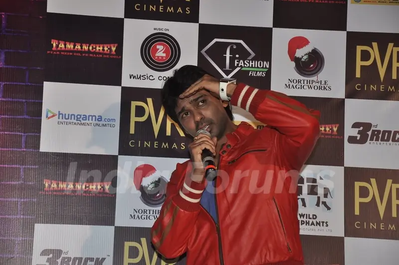 Nikhil Dwivedi interacts with the audience at the Trailer Launch of Tamanchey