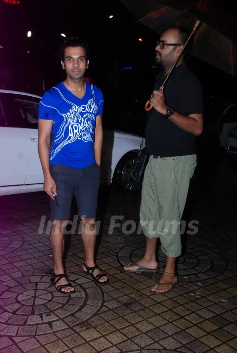 Rajkummar Rao poses for the media at PVR