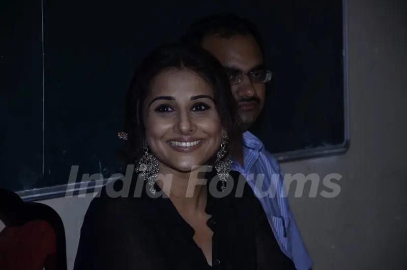 Vidya Balan gives a smiling pose for the camera