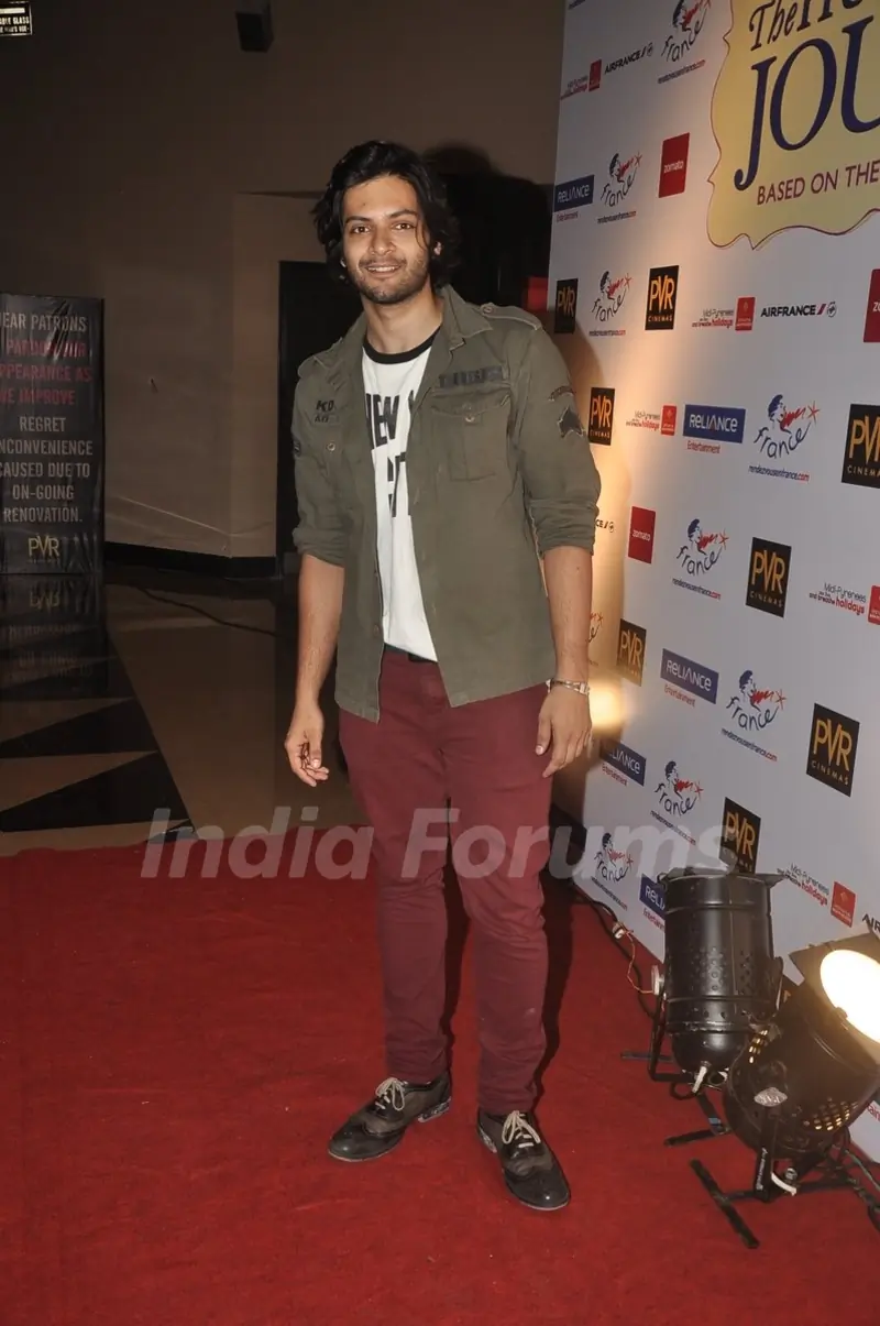 Ali Fazal at the Premiere of 100 Foot Journey hosted by Om Puri