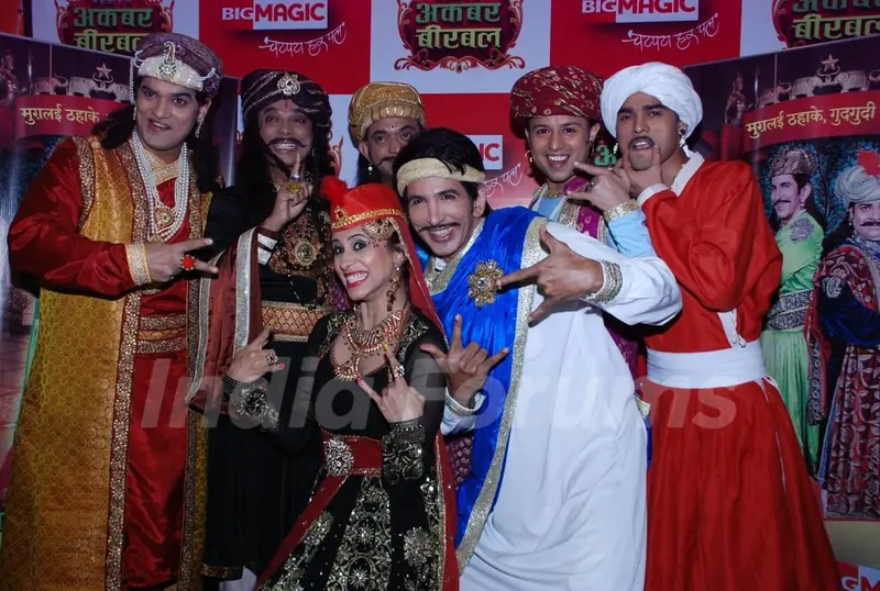 The Cast poses at the Launch of Big Magic's Akbar Birbal