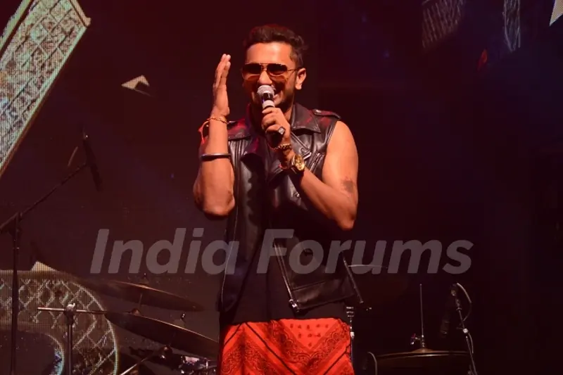 Honey Singh performs at the Launch of India's Raw Star
