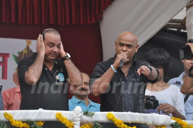 Vinod Kambli at the Dahi Handi Celebration in Mumbai