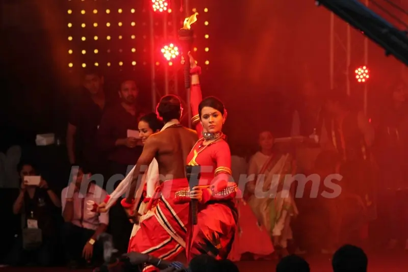 Isha Sharvani performs at the Dahi Handi Celebration in Mumbai