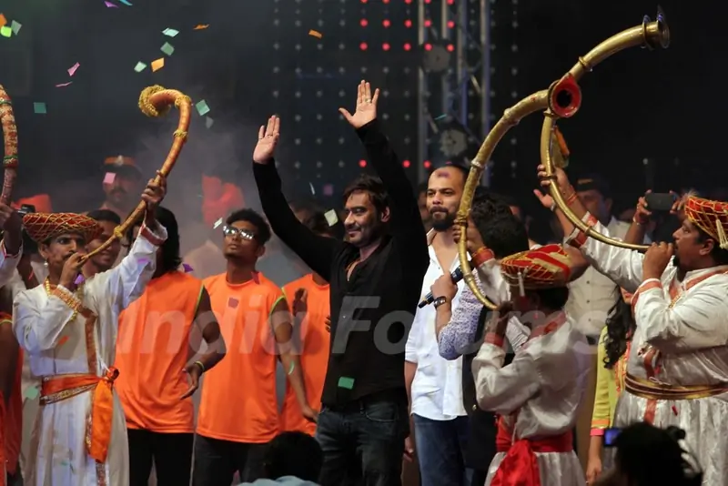 Ajay Devgn at the Dahi Handi Celebration in Mumbai