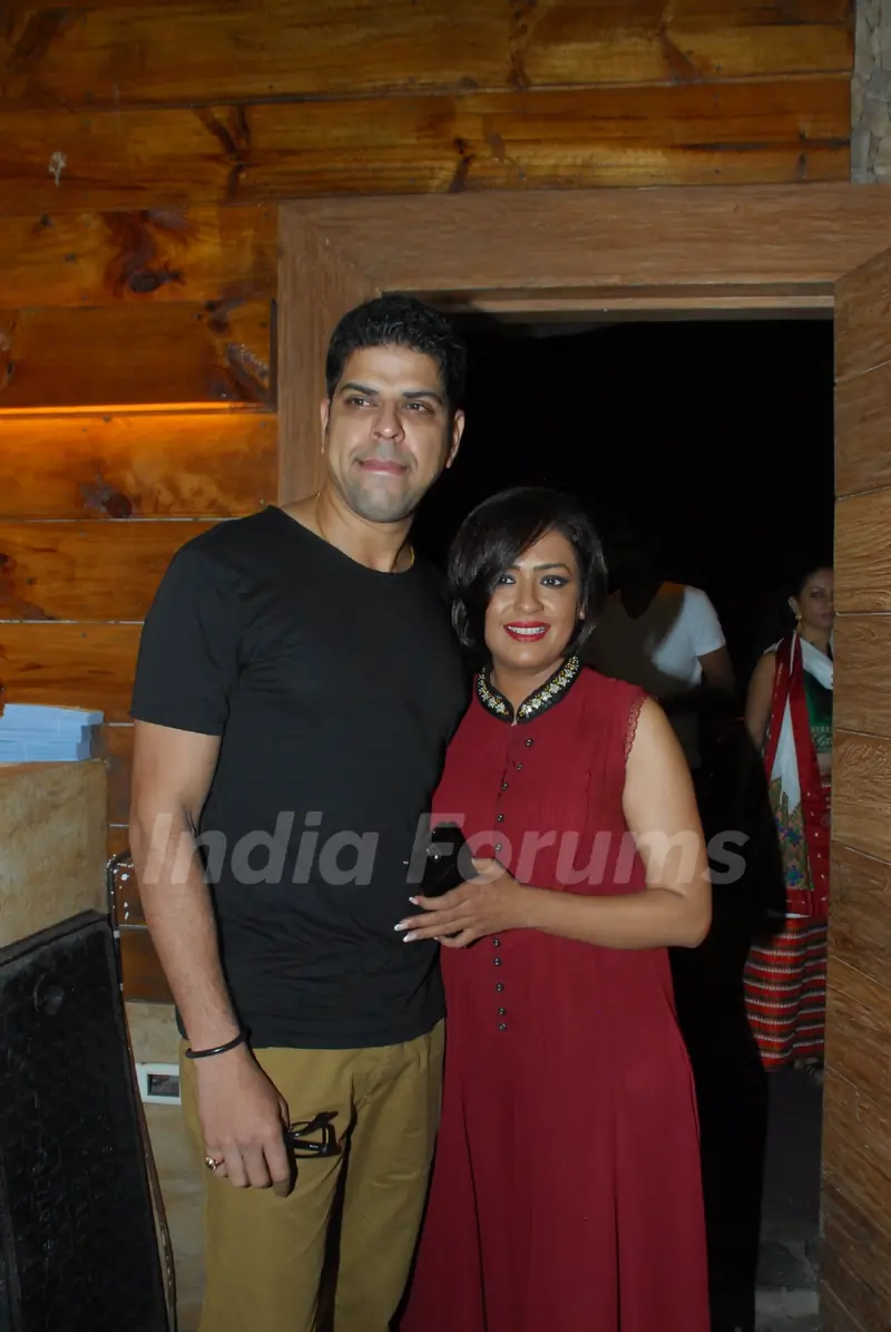 Murli Sharma along with Ashwini Kalsekar at the Success Bash of Poshter Boyz
