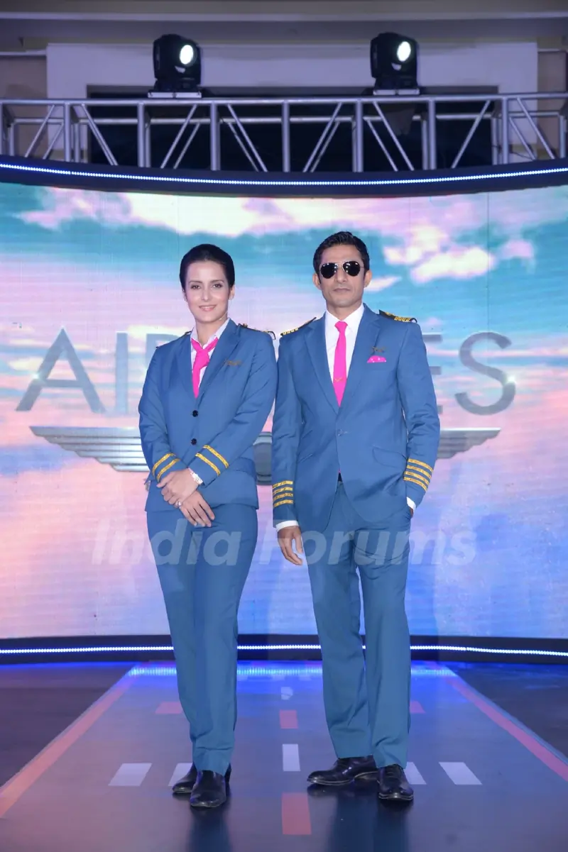 Tulip Joshi and Yudhistir at the launch of Airlines - Har Udaan Ek Toofan