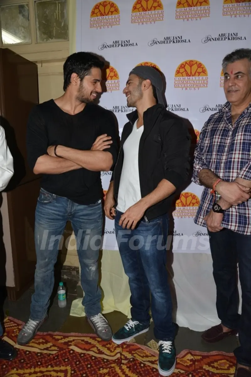 Varun Dhawan and Sidharth Malhotra share a laugh