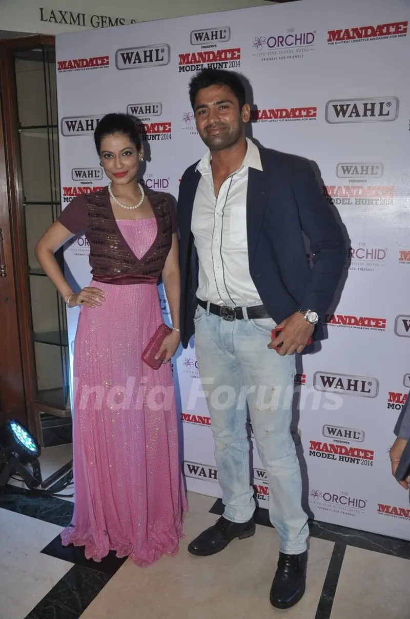 Payal Rohatgi and Sangram Singh at Mandate Model Hunt 2014