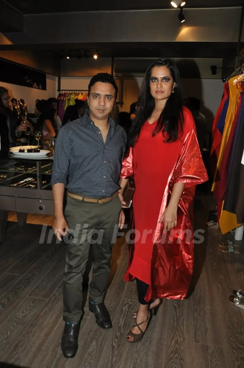 Sona Mohapatra and Ram Sampat at Kallol Dutta's Collection Preview